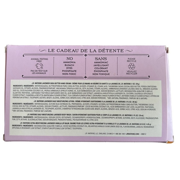 JR Watkins Lavender Essentials Gift Set new in box - Picture 2 of 2
